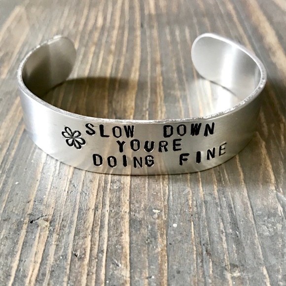 handmade Jewelry - Hand stamped adjustable metal cuff bracelet handmade Jewelry - Hand stamped adjustable metal cuff bracelet